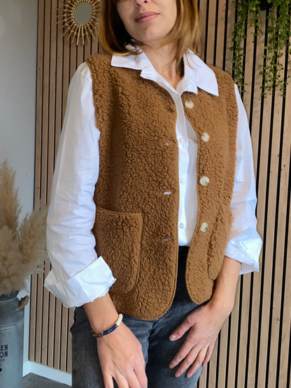 Gilet Alix Camel