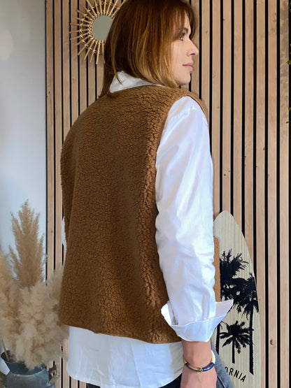 Gilet Alix Camel