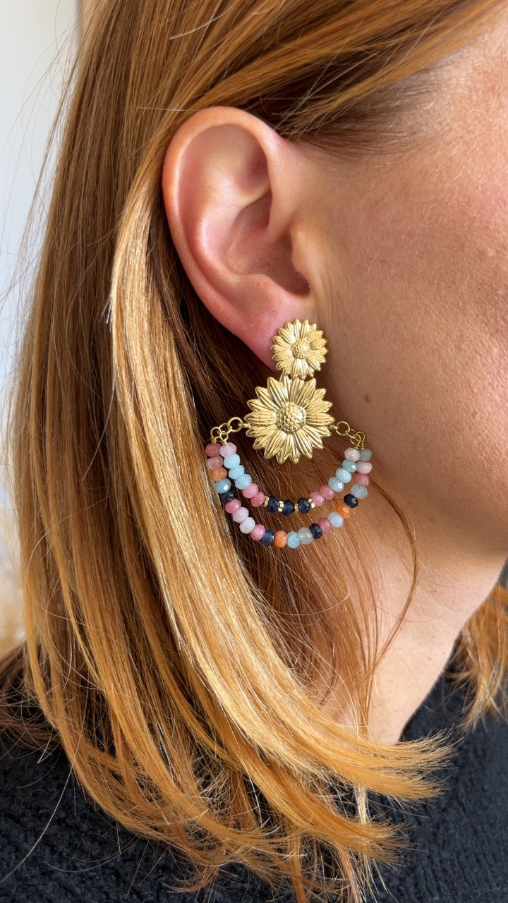 Boucles d'oreilles Douceur Perlée